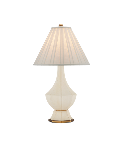 Currey & Co Musetta Table Lamp in Beige/Antique Brass 6000-0926